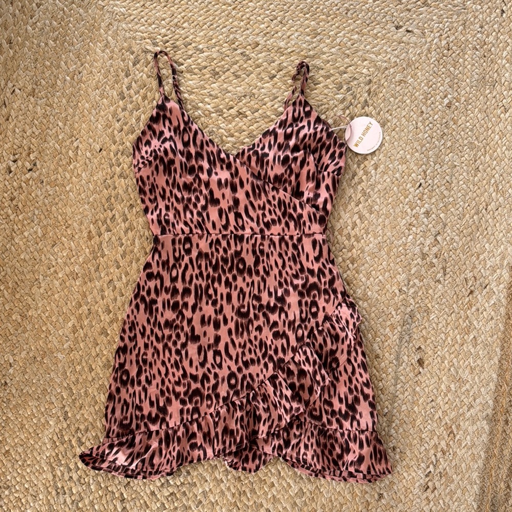 Wild Honey Pink Animal Print Dress